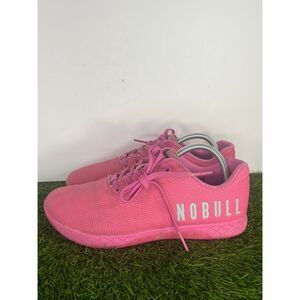 NoBull Low Top Trainer Shoes Pink Athletic Sneaker Womens Size 9.5